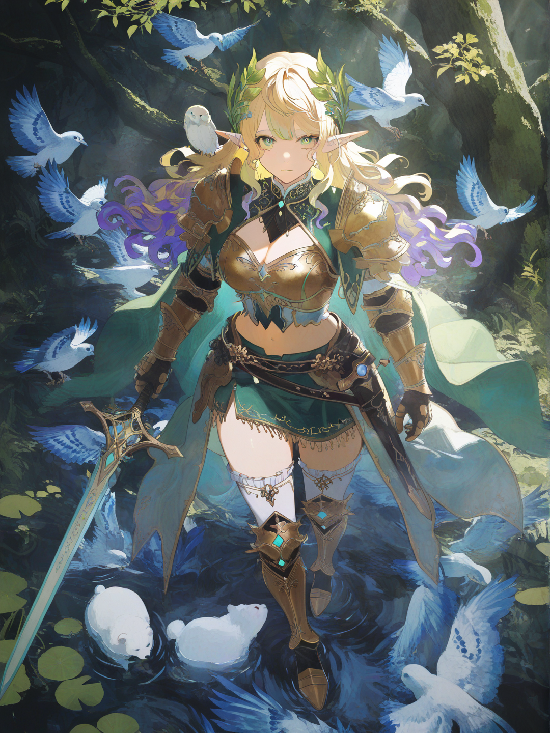 Golden queen of the Forest