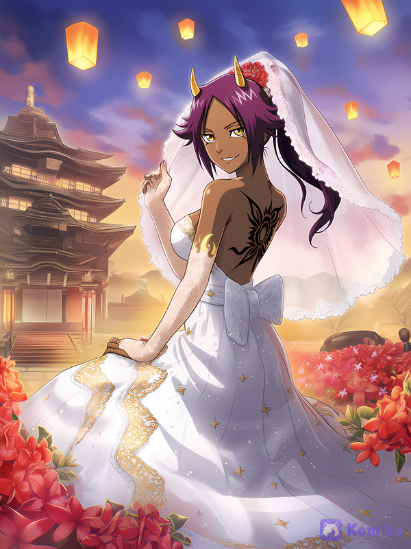 Noiva Oni - Yoruichi Shihouin