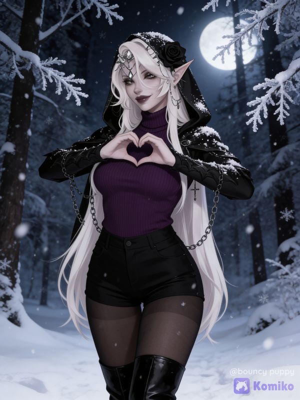 Winter wear for a lunarly elf