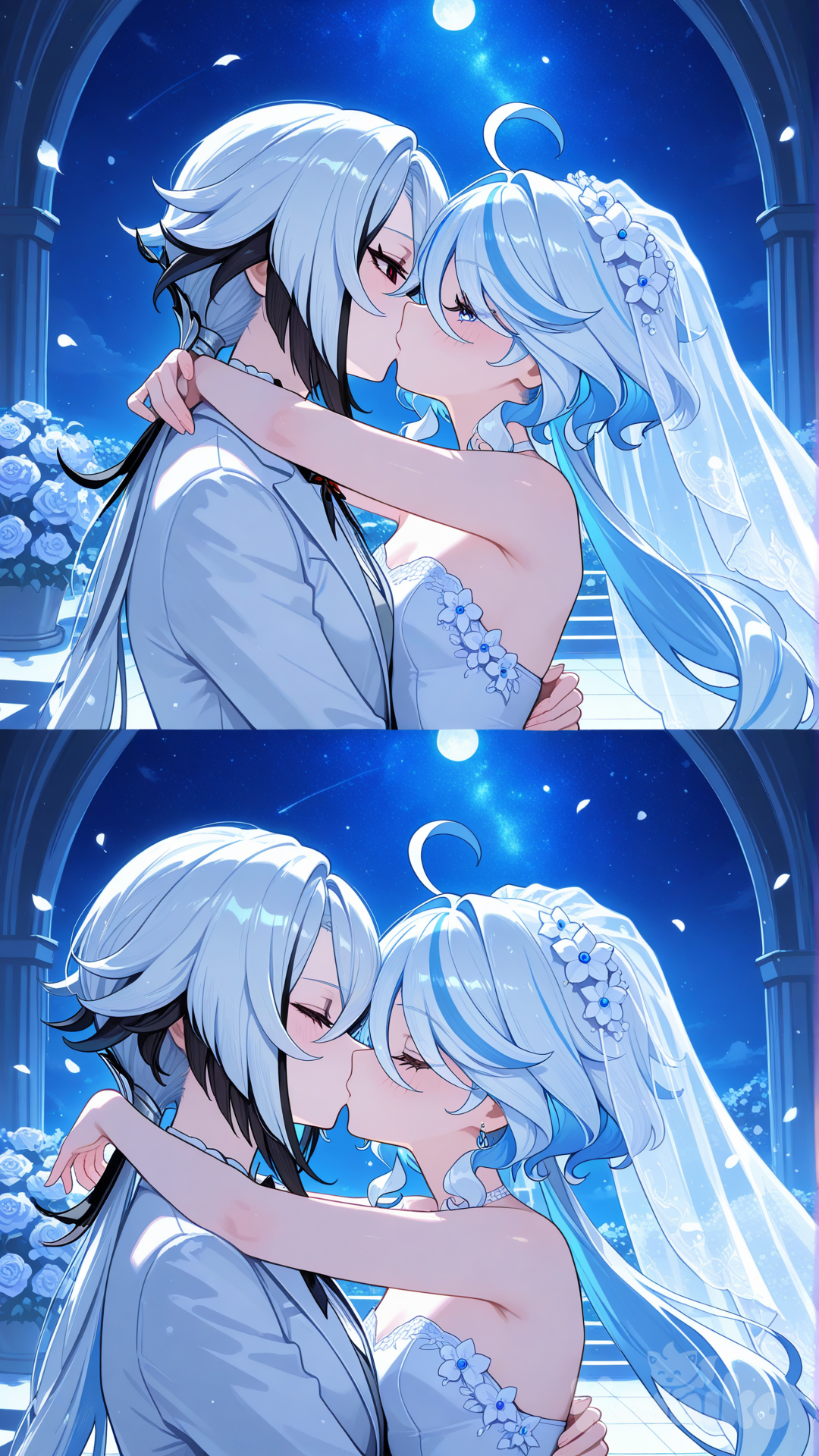 Model Art Pro Prompt #@Furina_(Genshin_Impact) white wedding dress