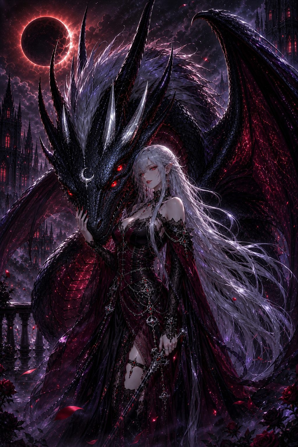 Please go like my other post.                        A dragonrider and her dragon