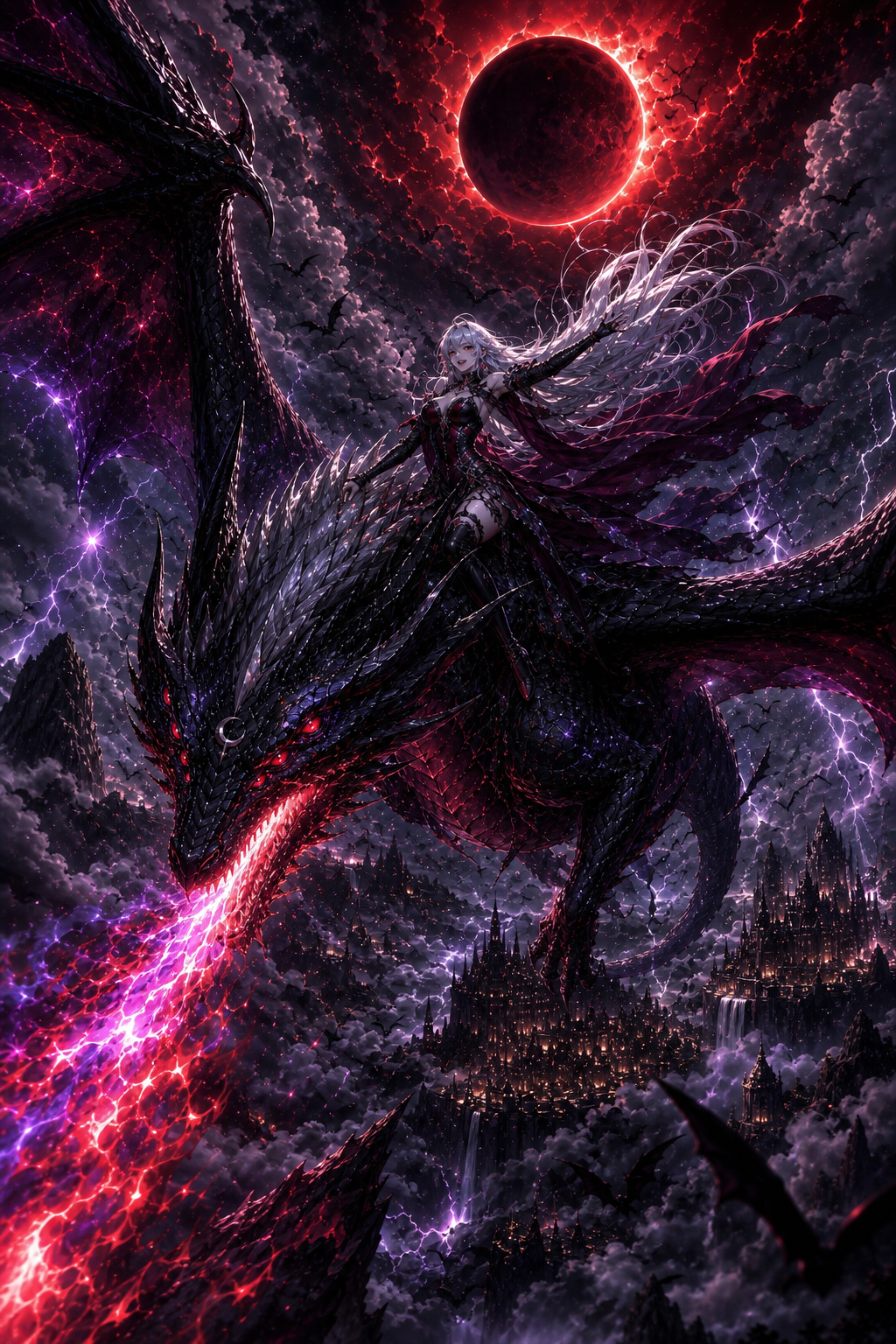 Please go like my other post.                        A dragonrider and her dragon