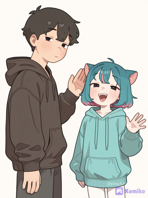 Grumpy Boy & Sunny Catgirl 🐱💤