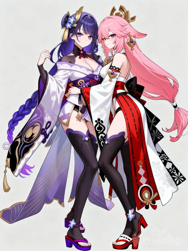 18+, @Raiden_Shogun, @Yae_Miko