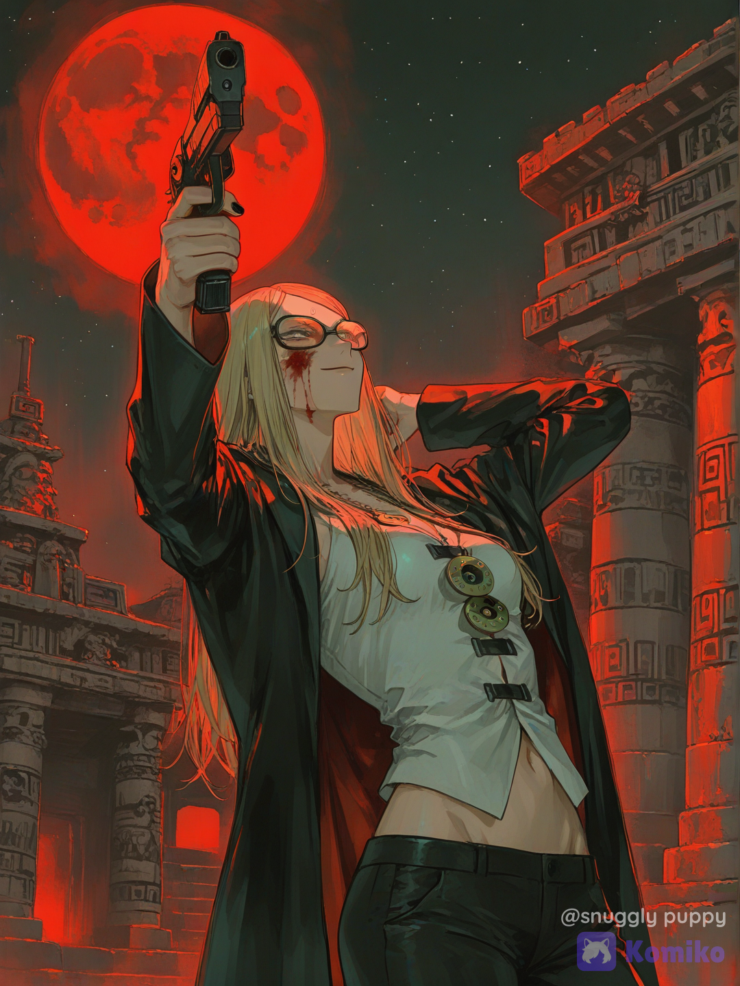 The Blood moon rises