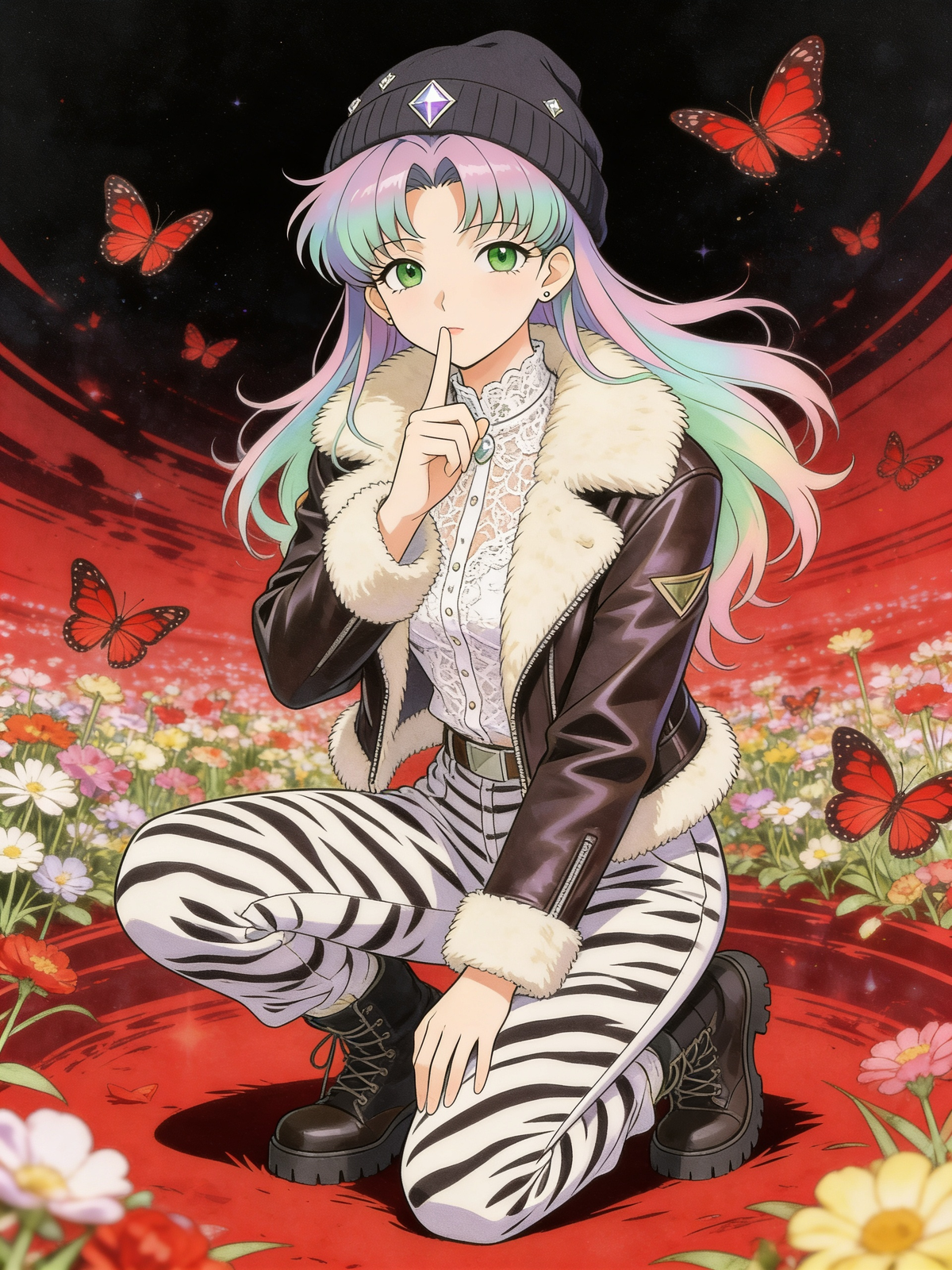 Misato's Shush in Flowers 🌸🦋