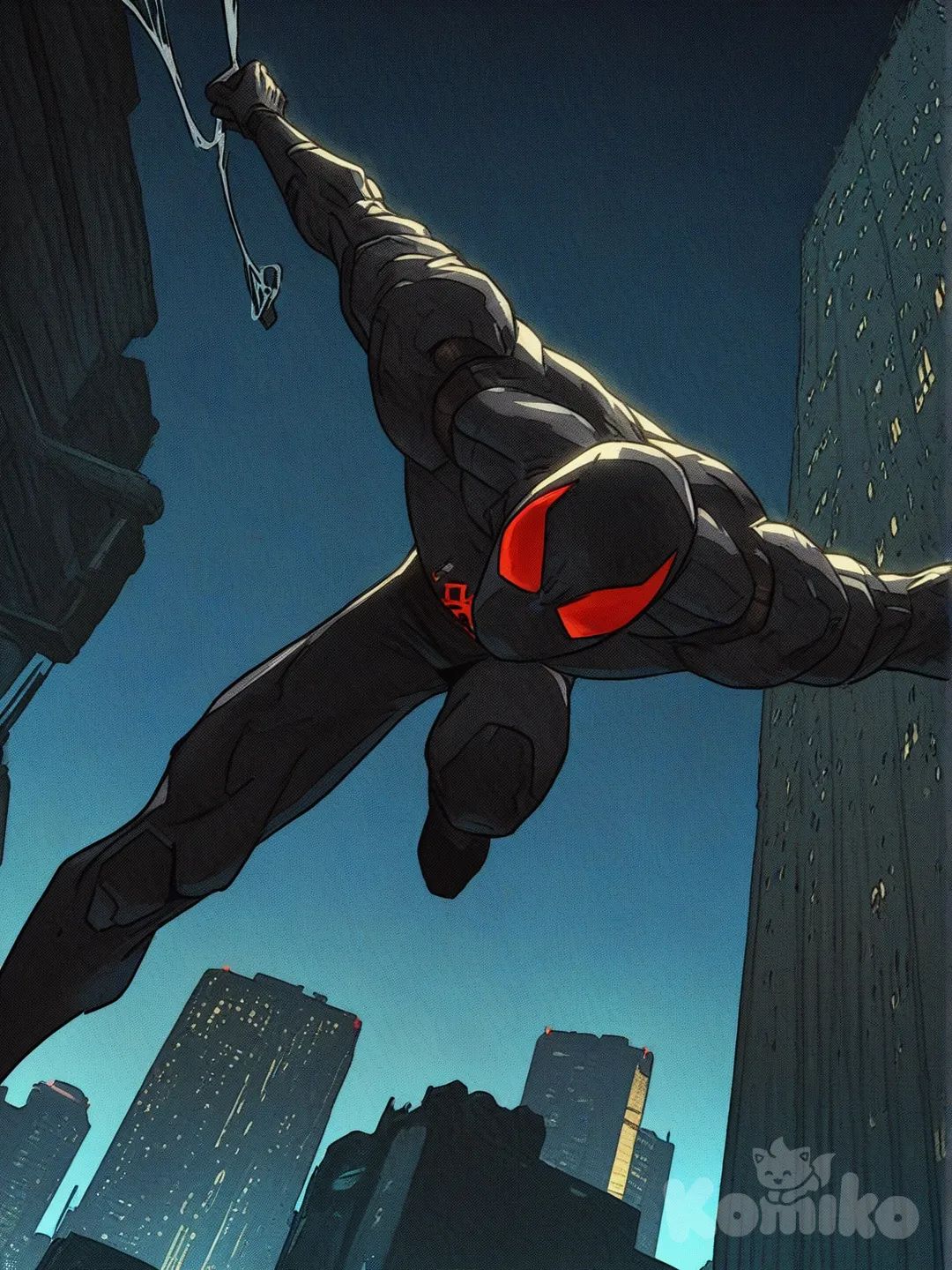 Venomised Miles Morales 