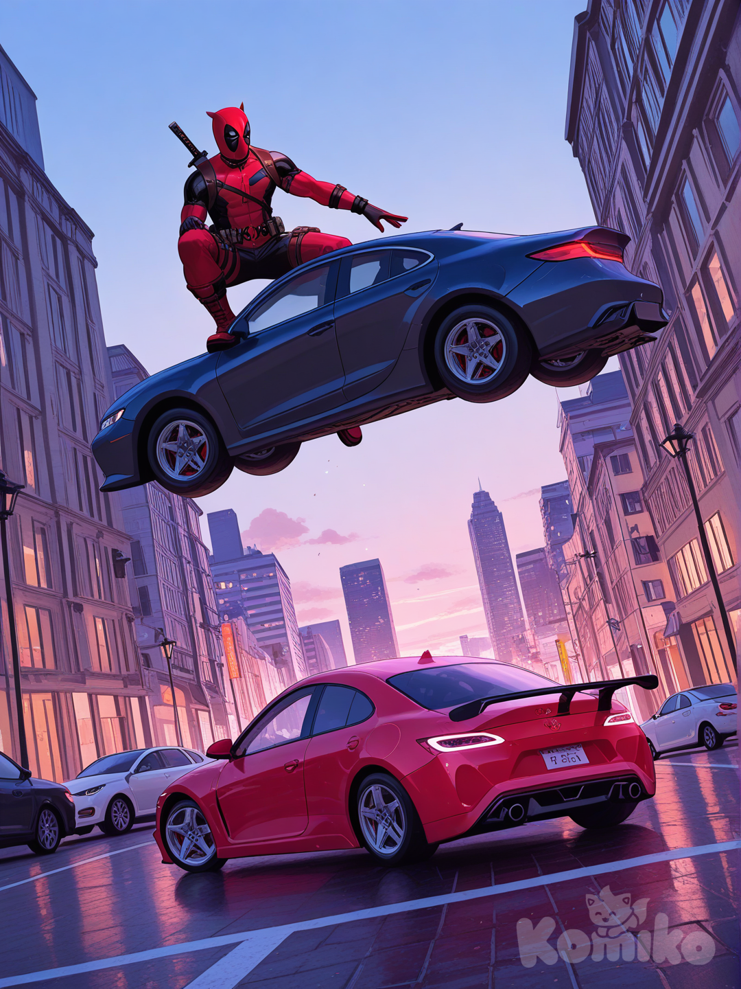 Deadpool doing Deadpool things 