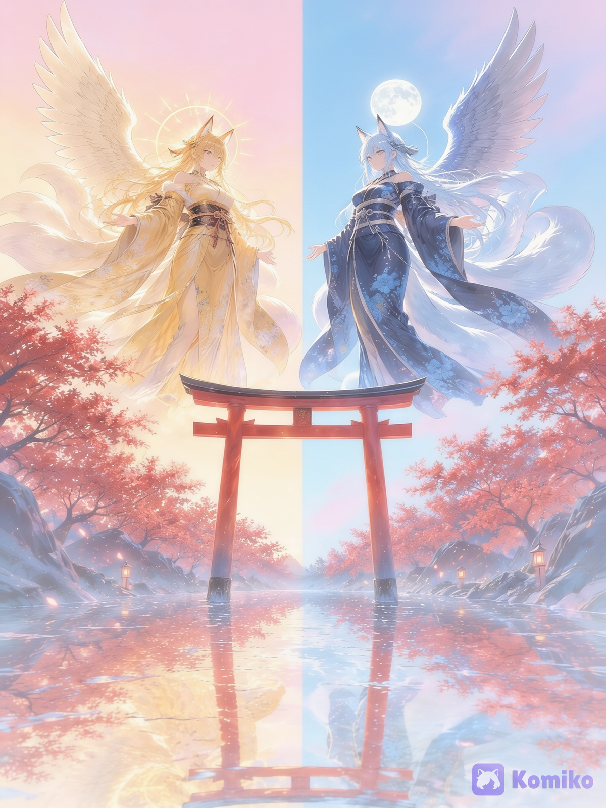 Sun and moon
