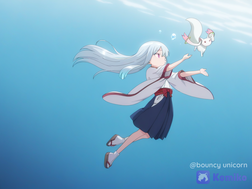 Miko & Kyubey Ocean Dream 🌊🐱✨