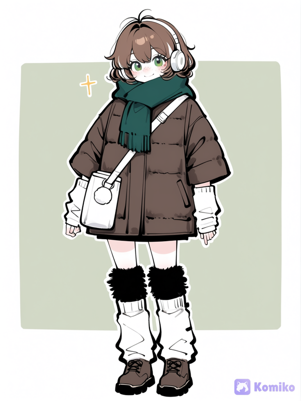 Pokemon trainer in winter clothes !!