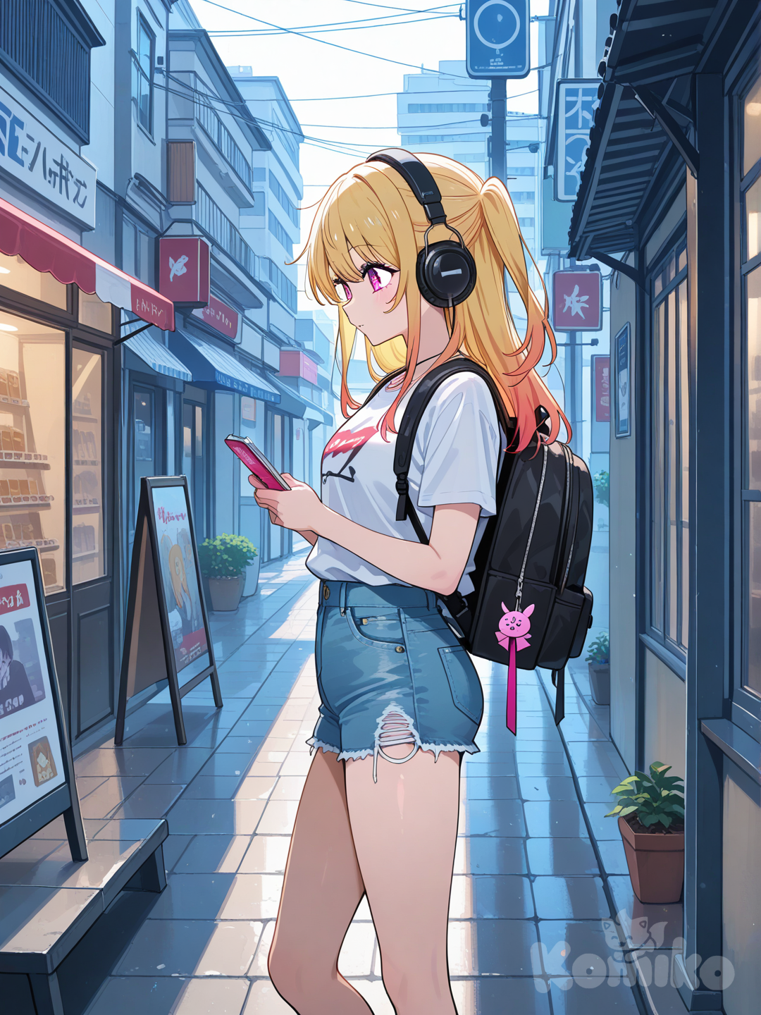 On the street 