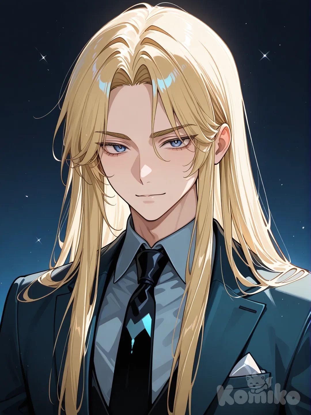 he's all business