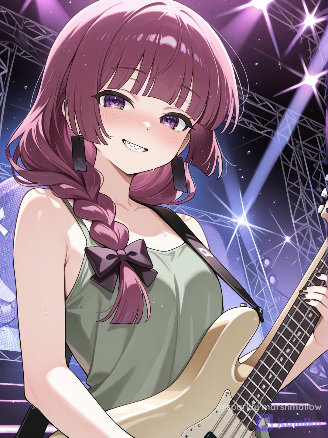On stage