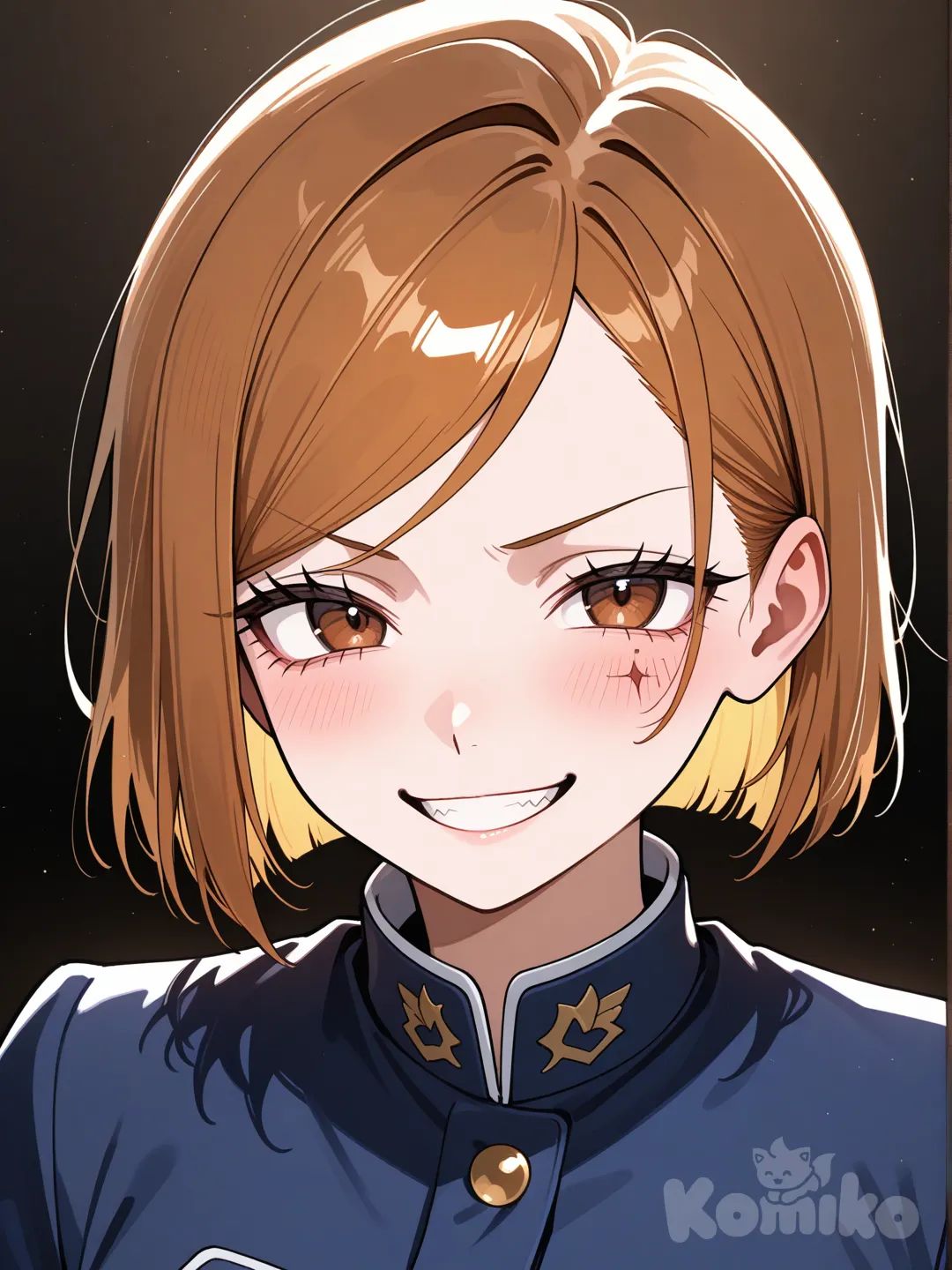 @Kugisaki_Nobara sonriendo