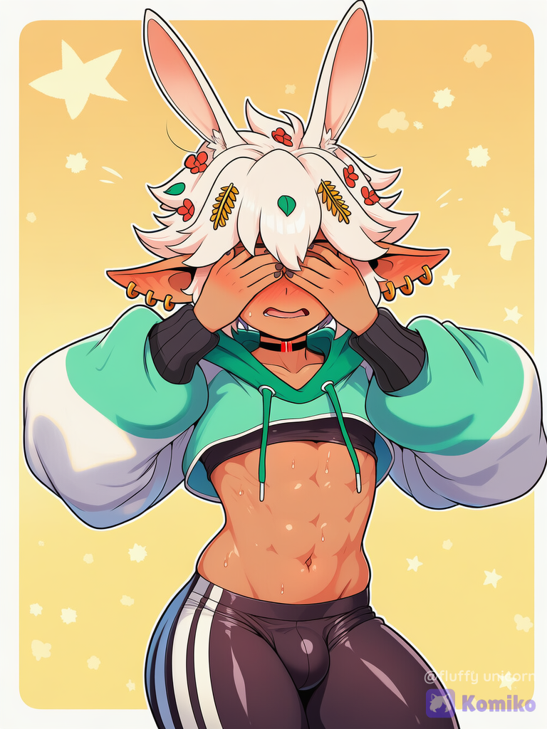 He's a little shy