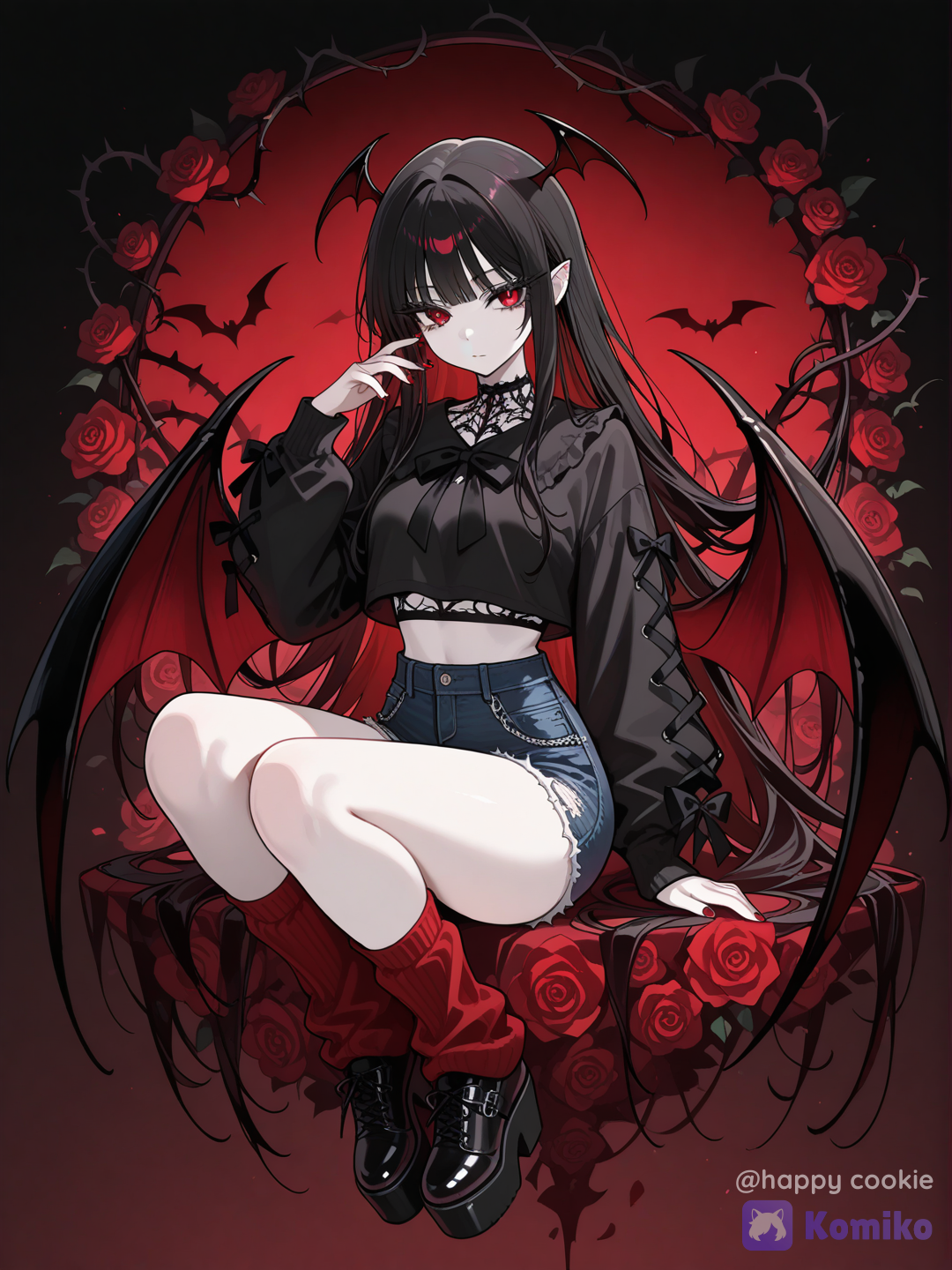 Vampire (if 40 likes, I will add her as new character)