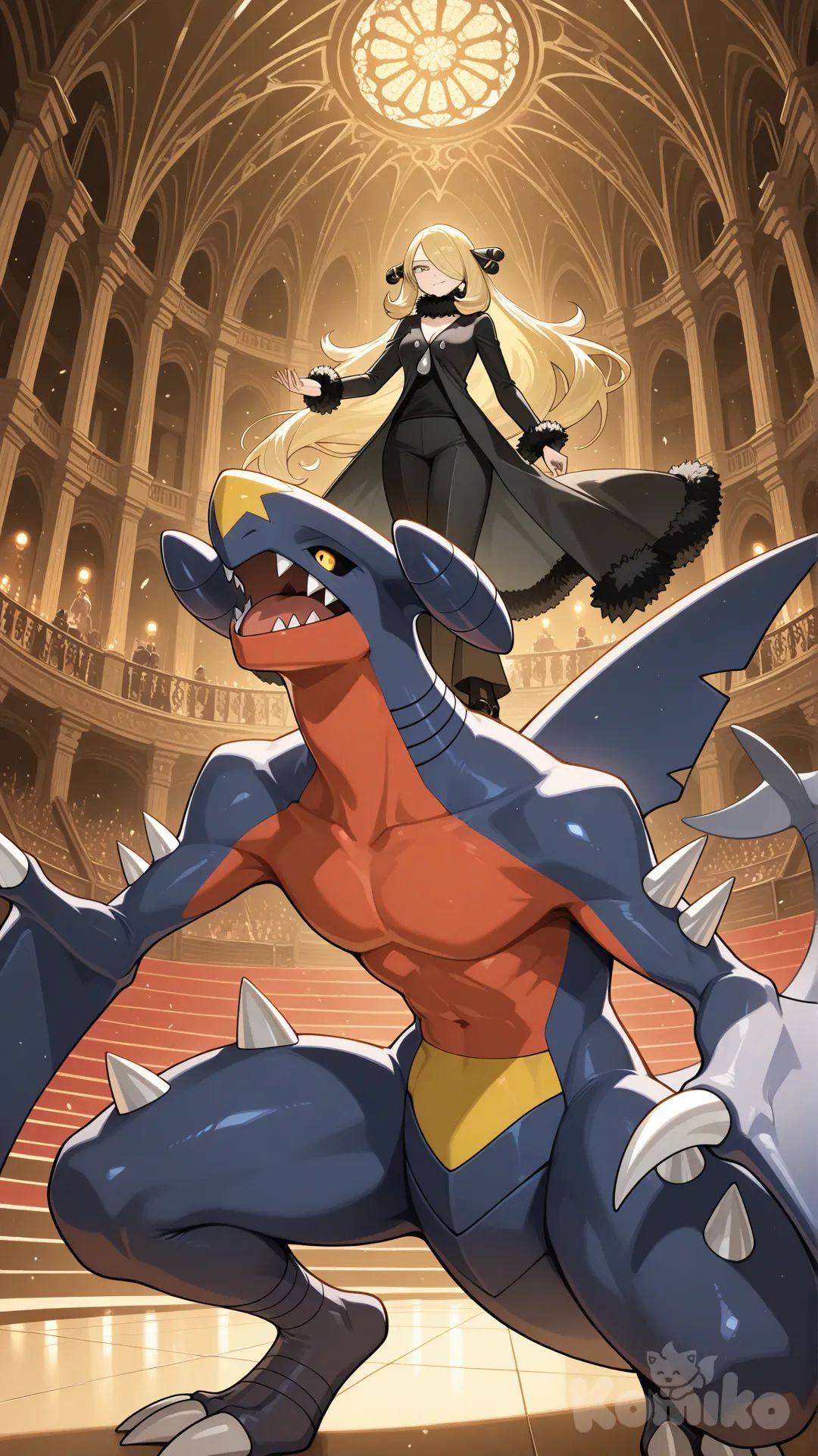 Cynthia_(Pokemon), チャンピオンバトル、ガブリアス