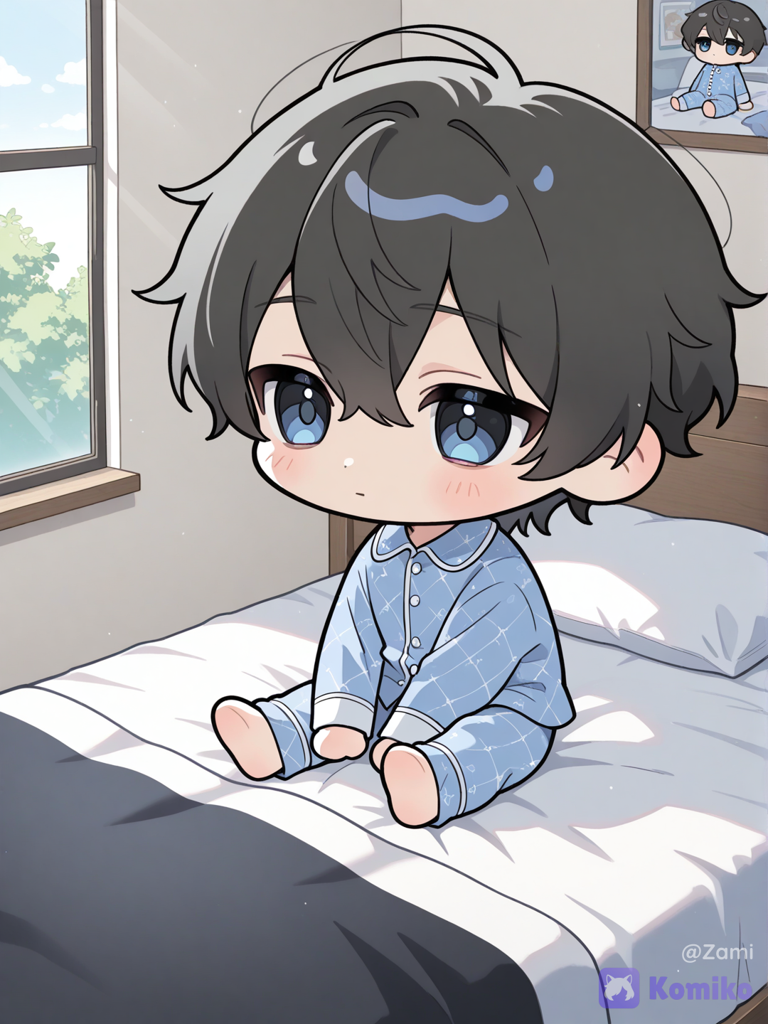 In the bed