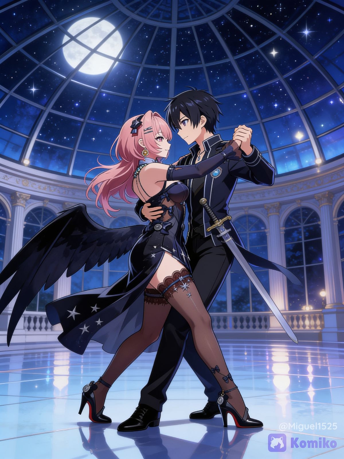 Remielle y kirito (bailando tango)