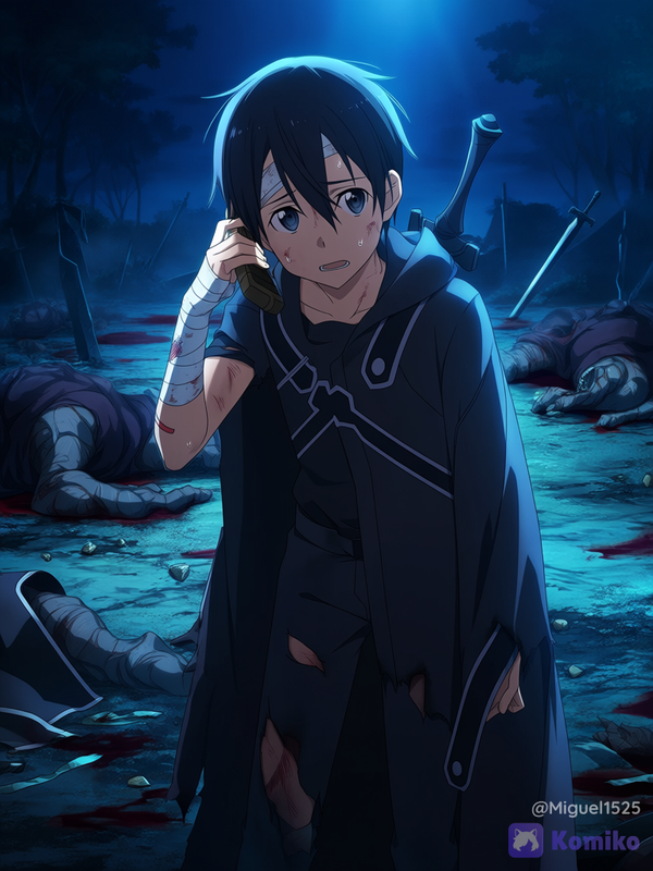 Kirito y gilgamesh
