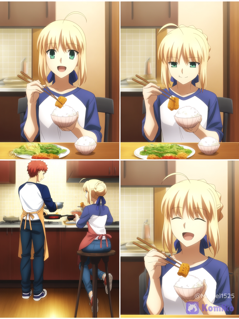 Shirou y Artoria