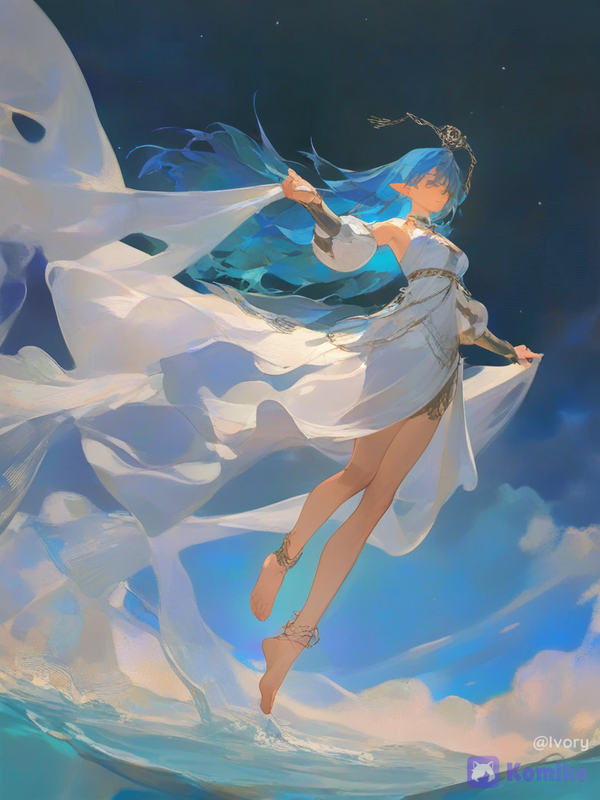 Water god Aquaria one of my oc's