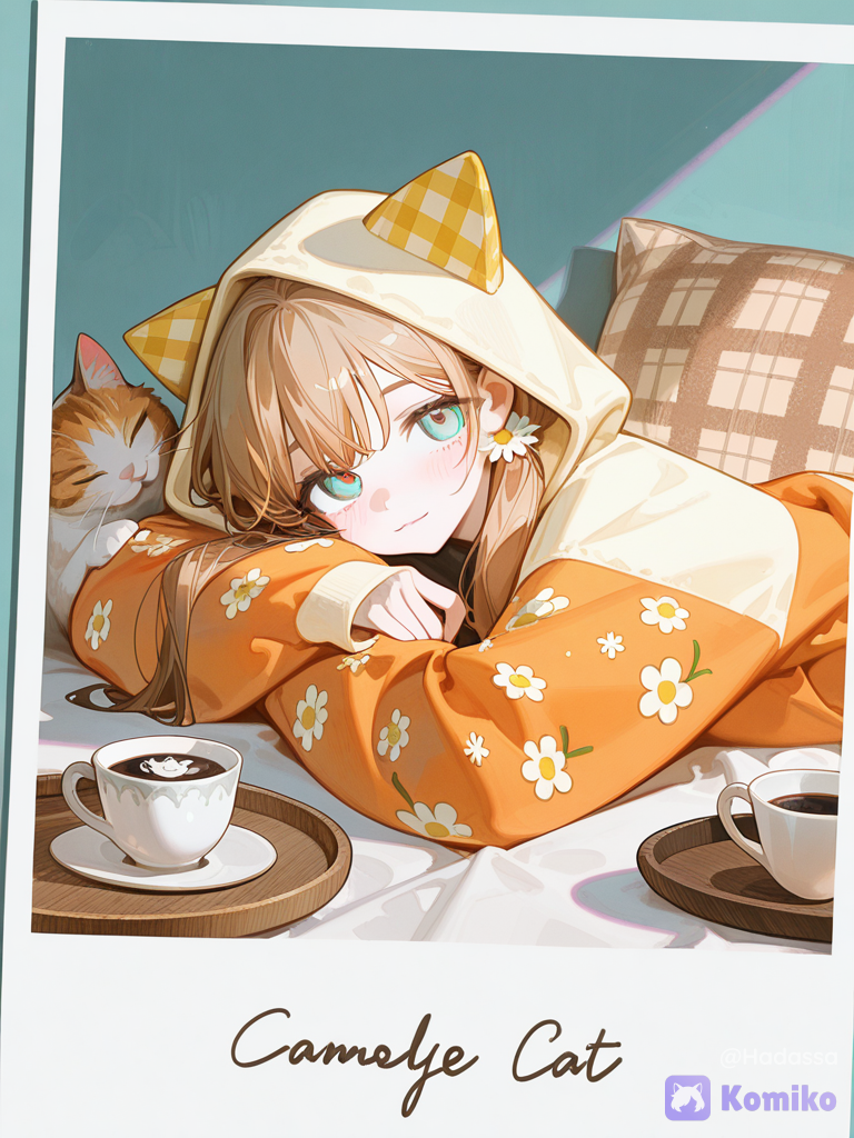 Beatiful cute girl cat