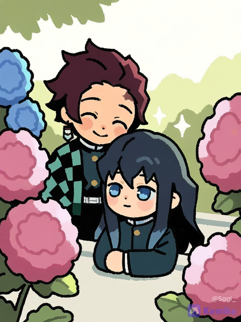 The cuties 💚🩵