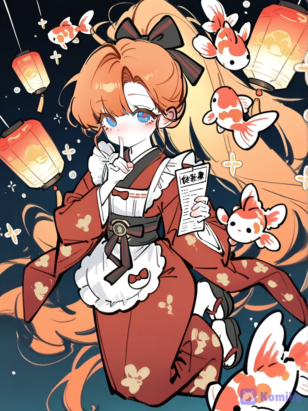 ssh… you're going to make my koi fish leave!