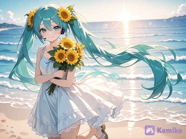 Miku and Sunflower