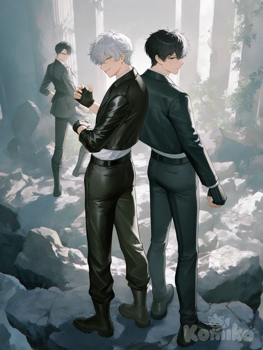 Love and deep space ANIME STYLE HMO GUYS 