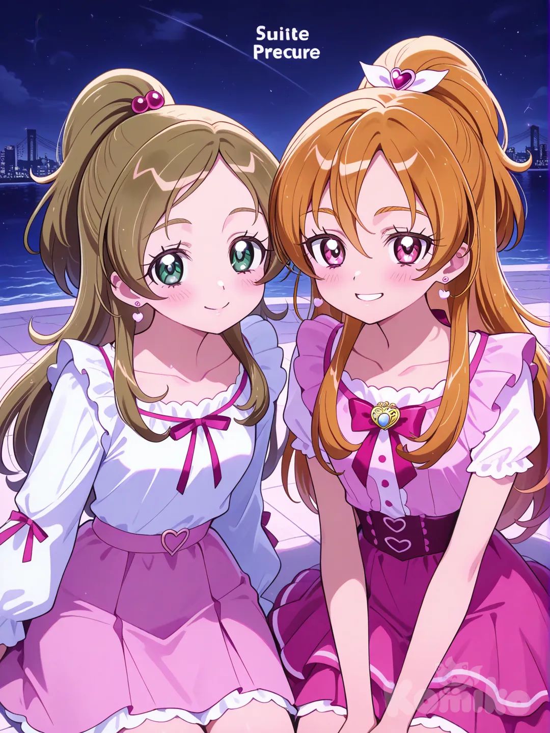 suite precure, suite precure art style, Hibiki Hojo & Kanade Minamono