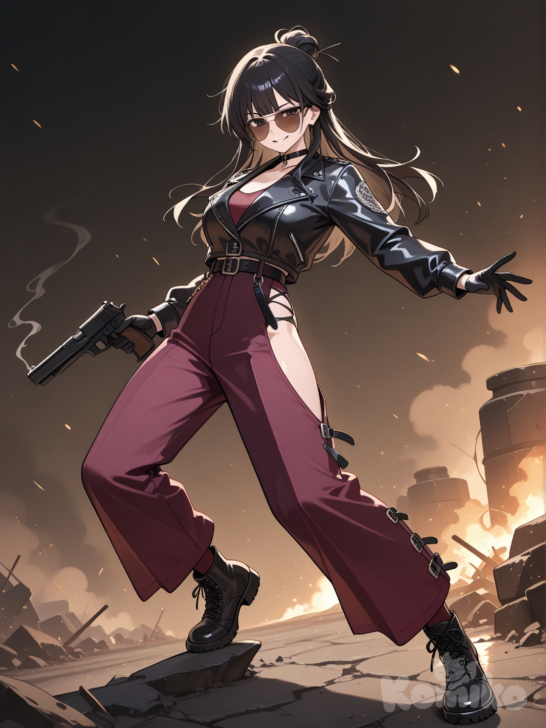 Bad girl ready to kill