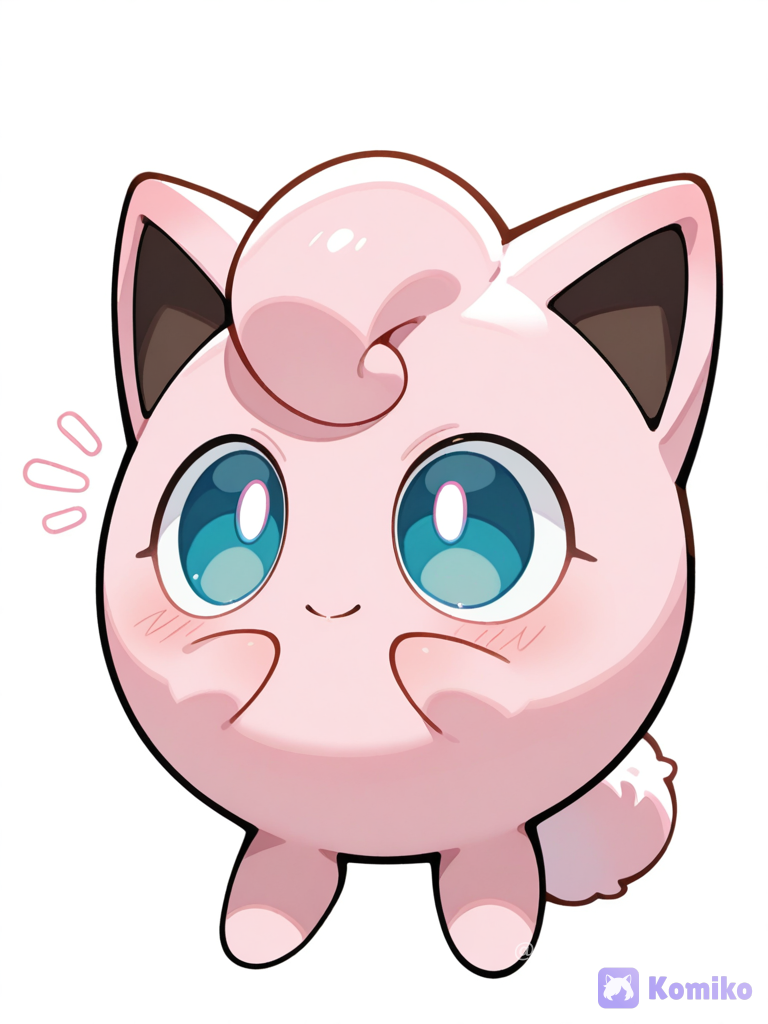 Jigglypuff's is so cute little bun bun tail!!