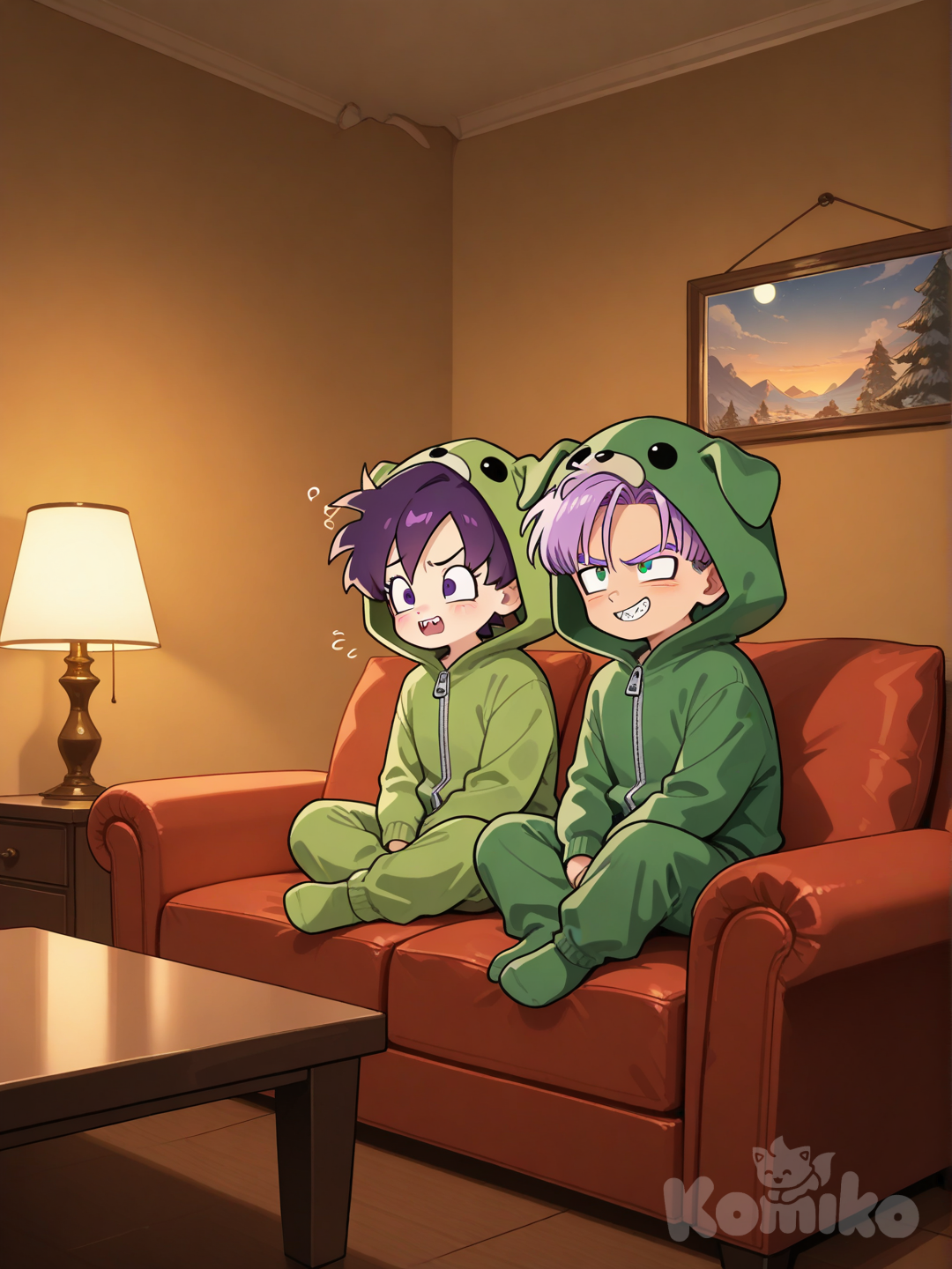 Trunks and a friend