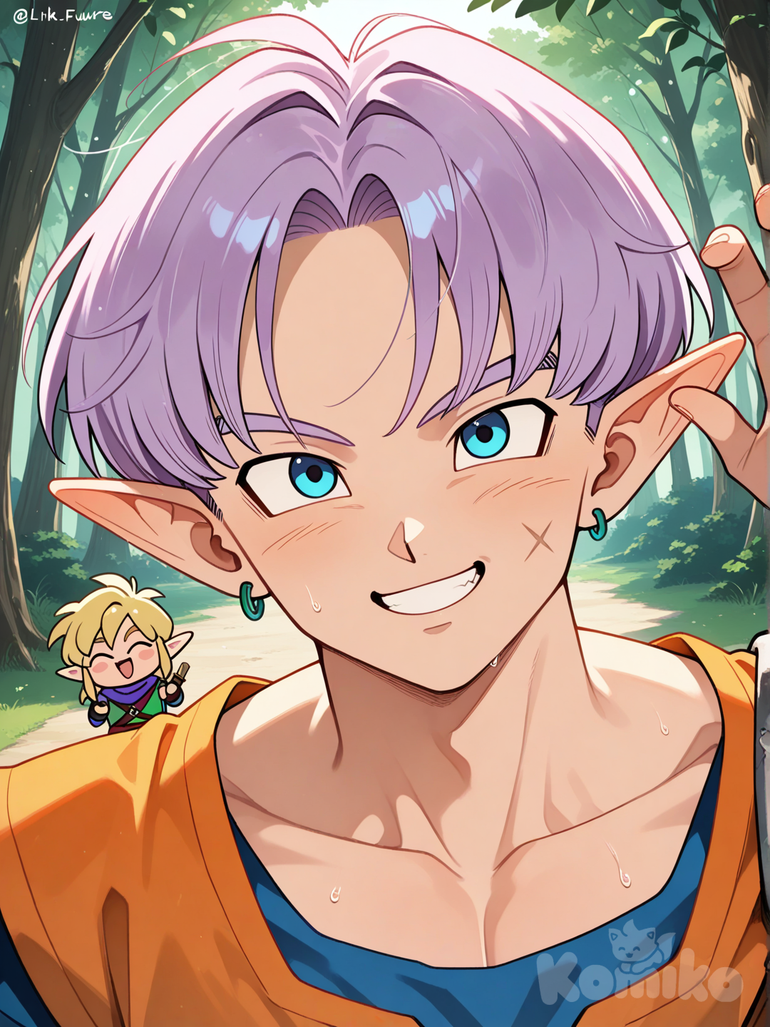 Elf Trunks and Chibi Link