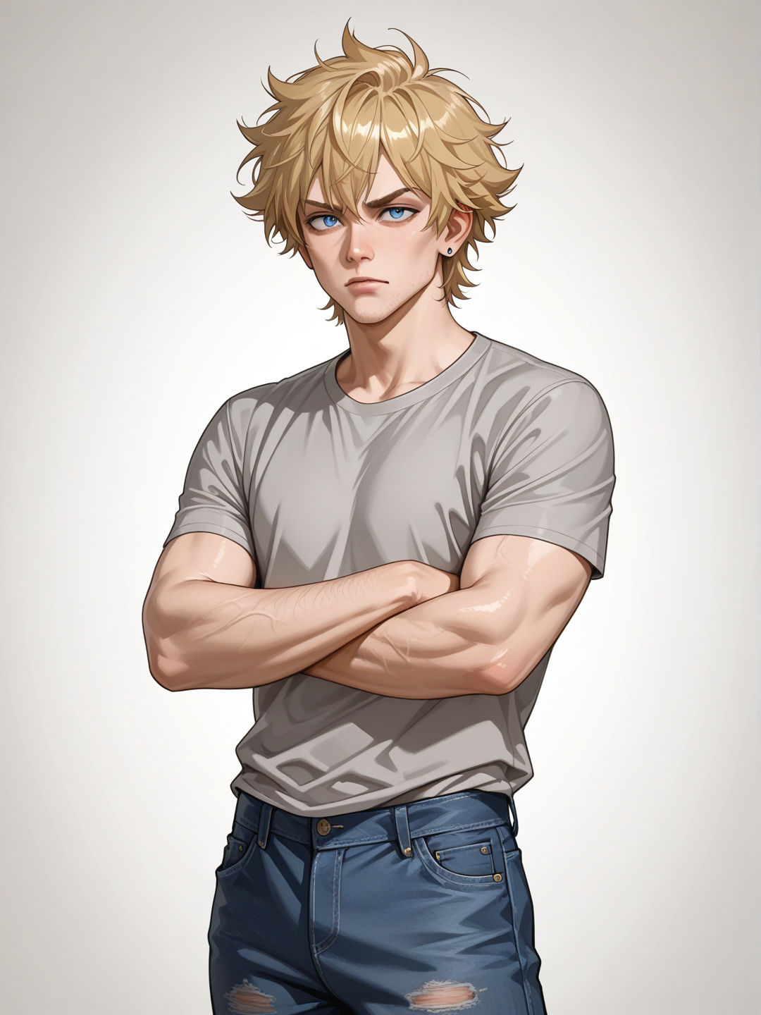 Spiky hair
