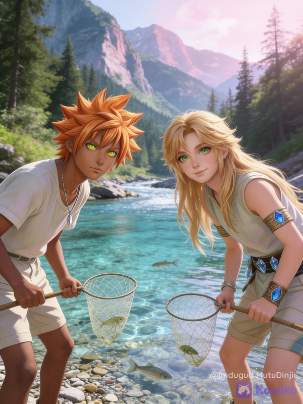 Hermanos de pesca