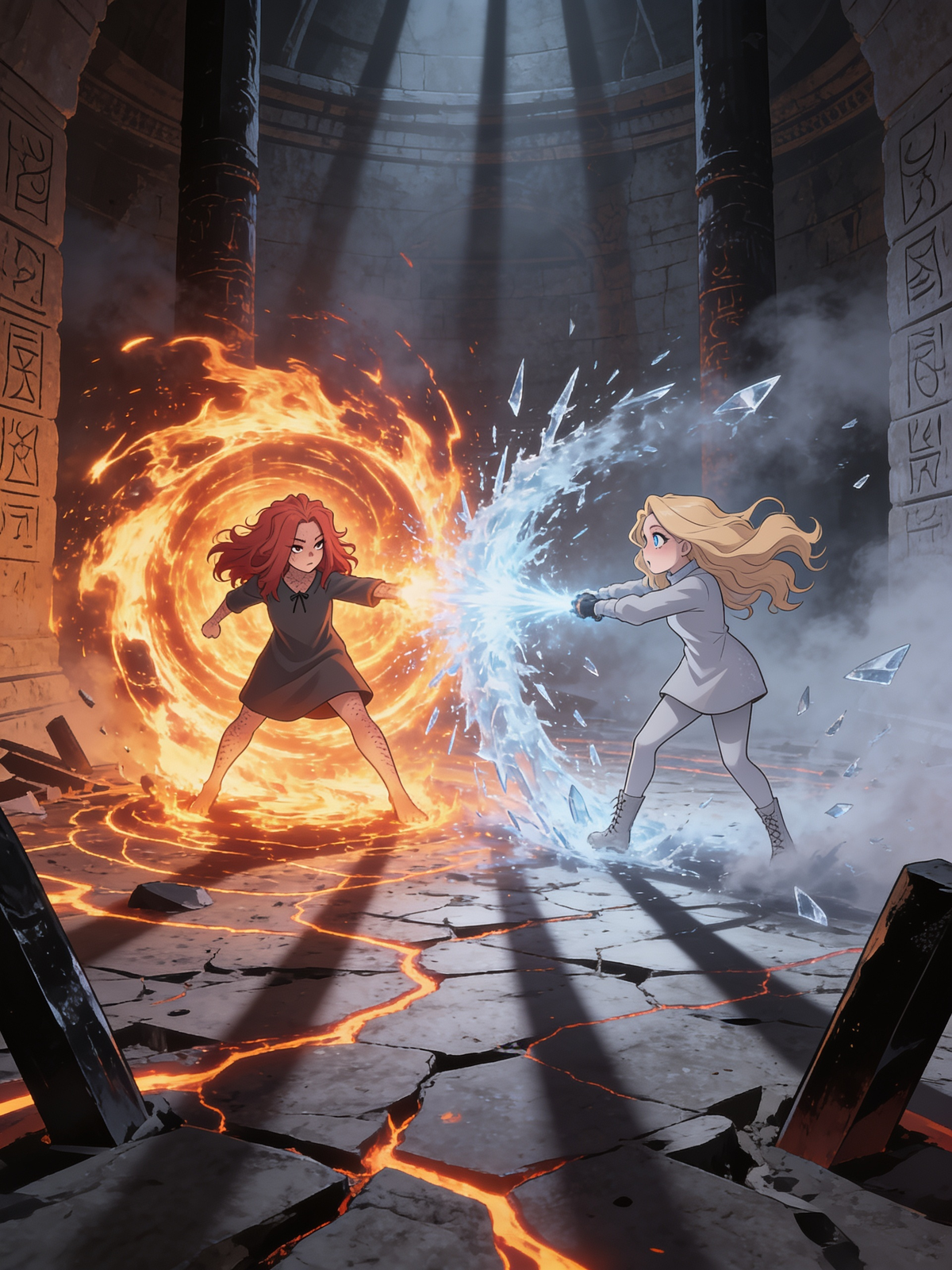 Belle & Syllis Fire Ice Clash! 🔥❄️
