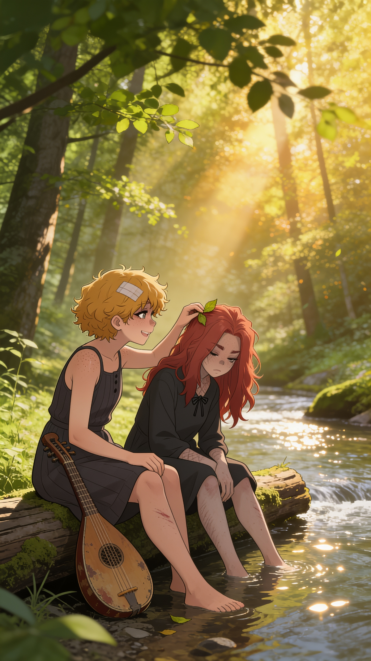 Sunlit Moments by the Brook 🌿✨