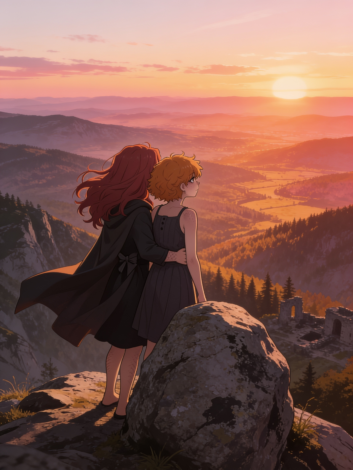 Liora & Belle's Golden Dawn 🌅✨