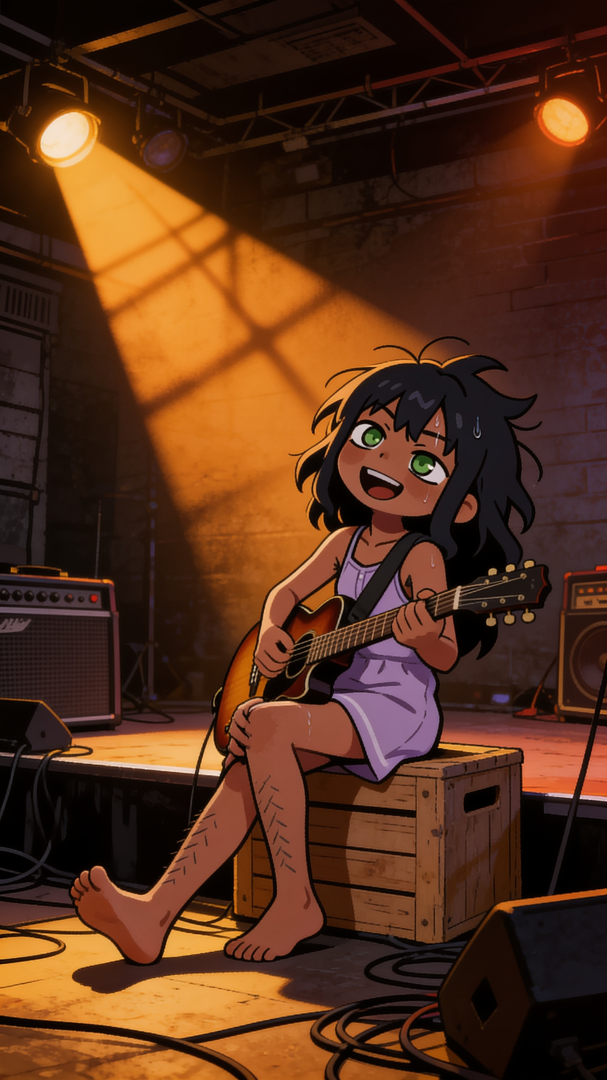 Practicing before a show
