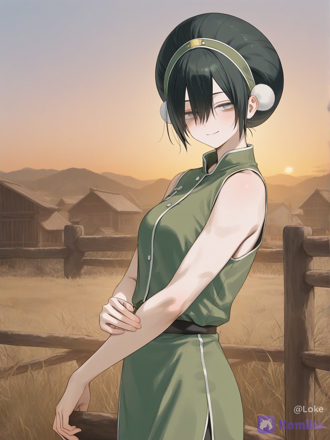 Toph at peace