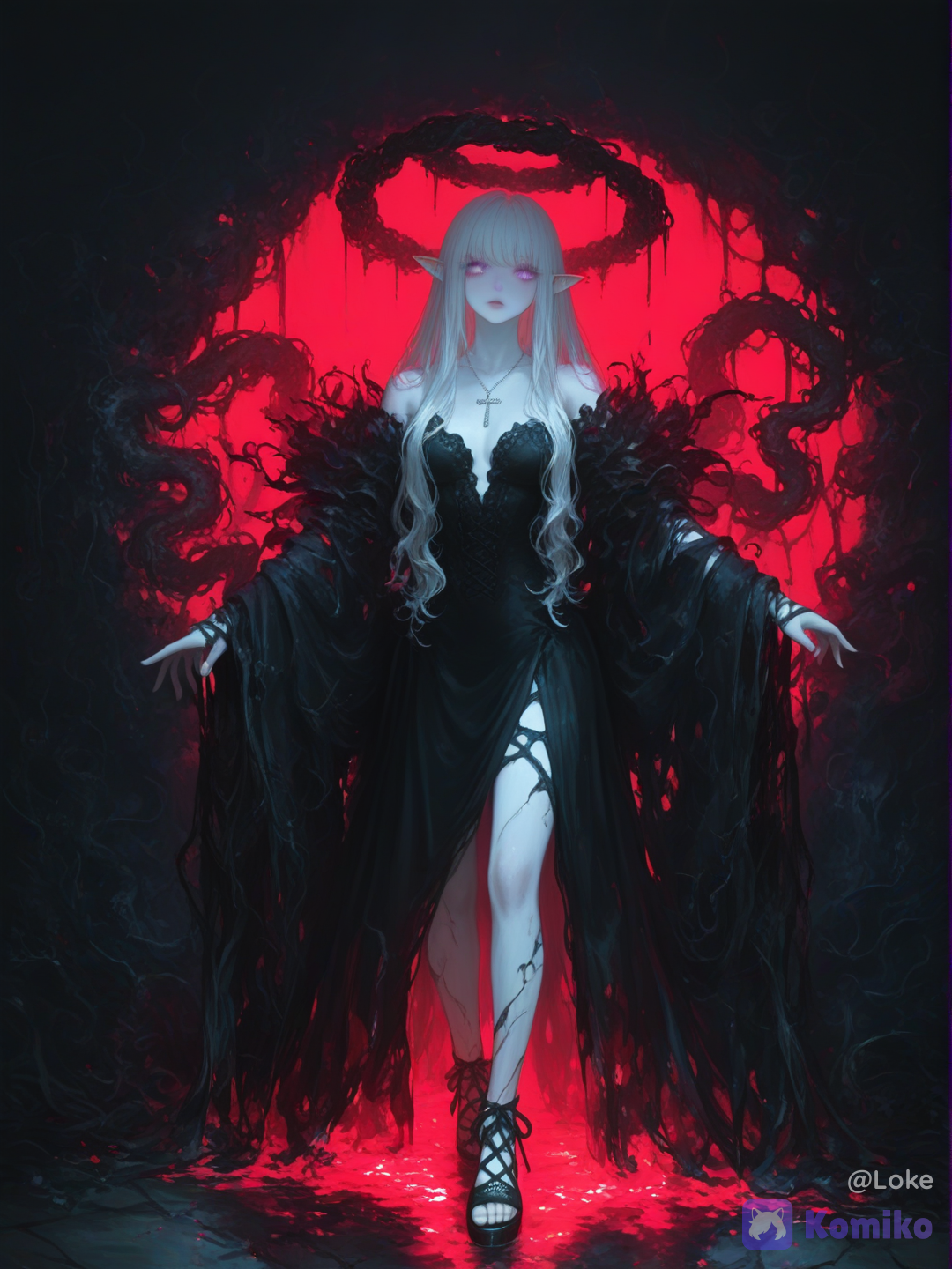 The darkness seems to be taking over my skin.