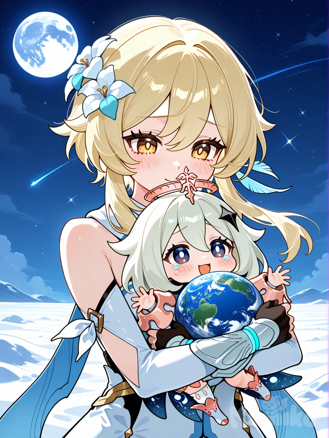 Lumine and Paimon 
