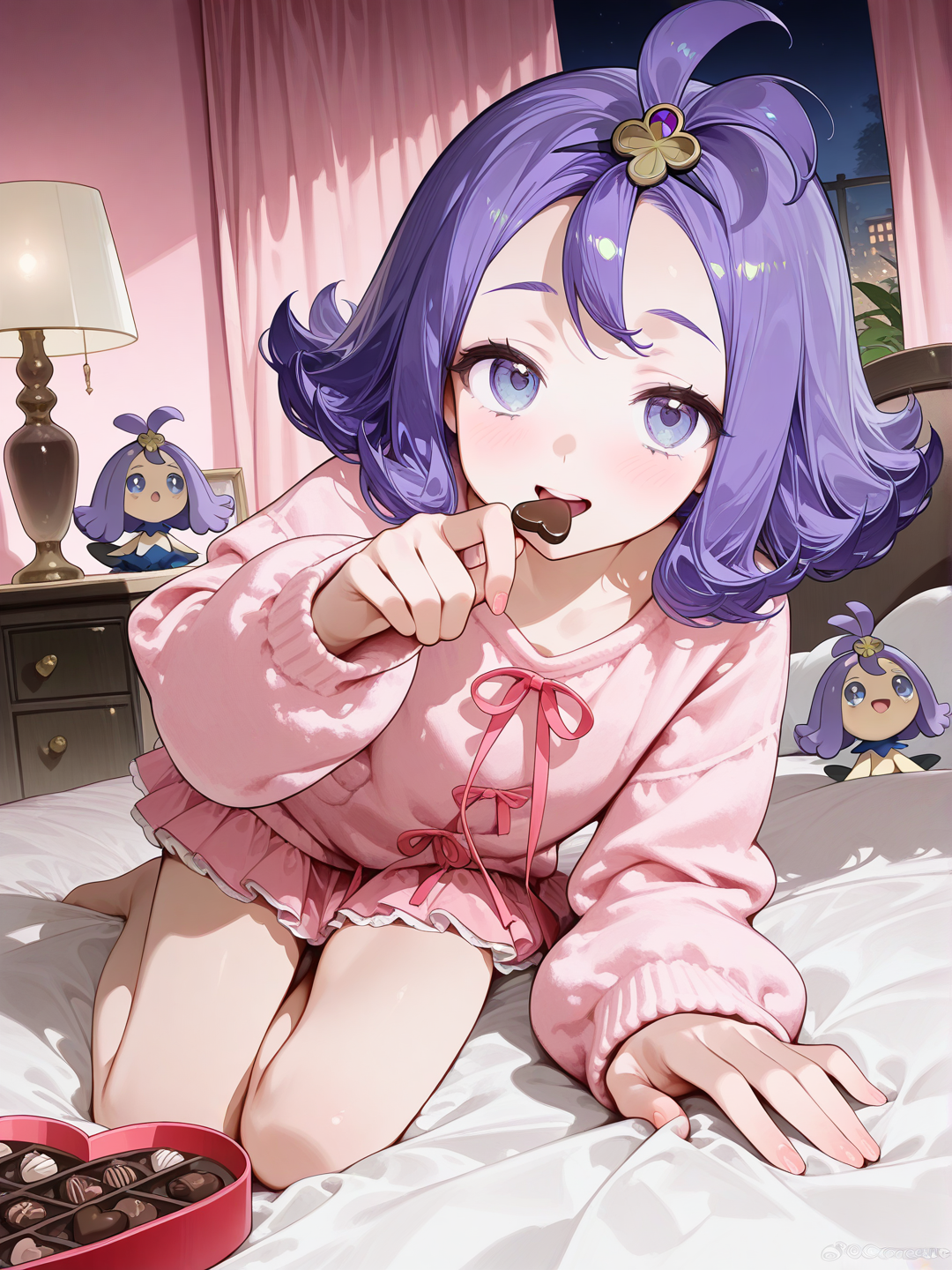 Acerola's dinner before bed! 