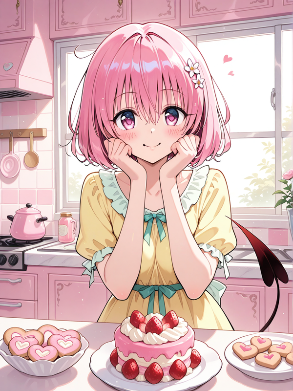 She Baked Something Sweet Just for You 🍓🩷