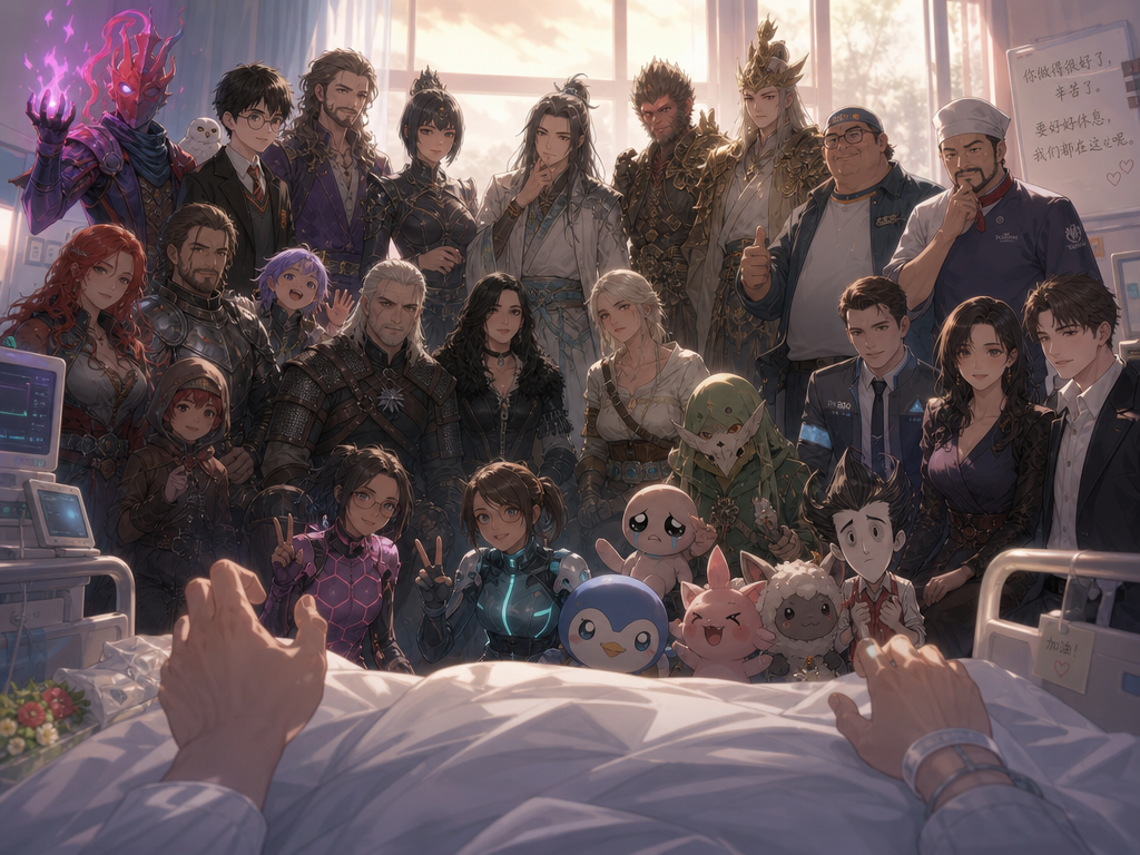 When Your Favorite Characters Visited You in the Hospital