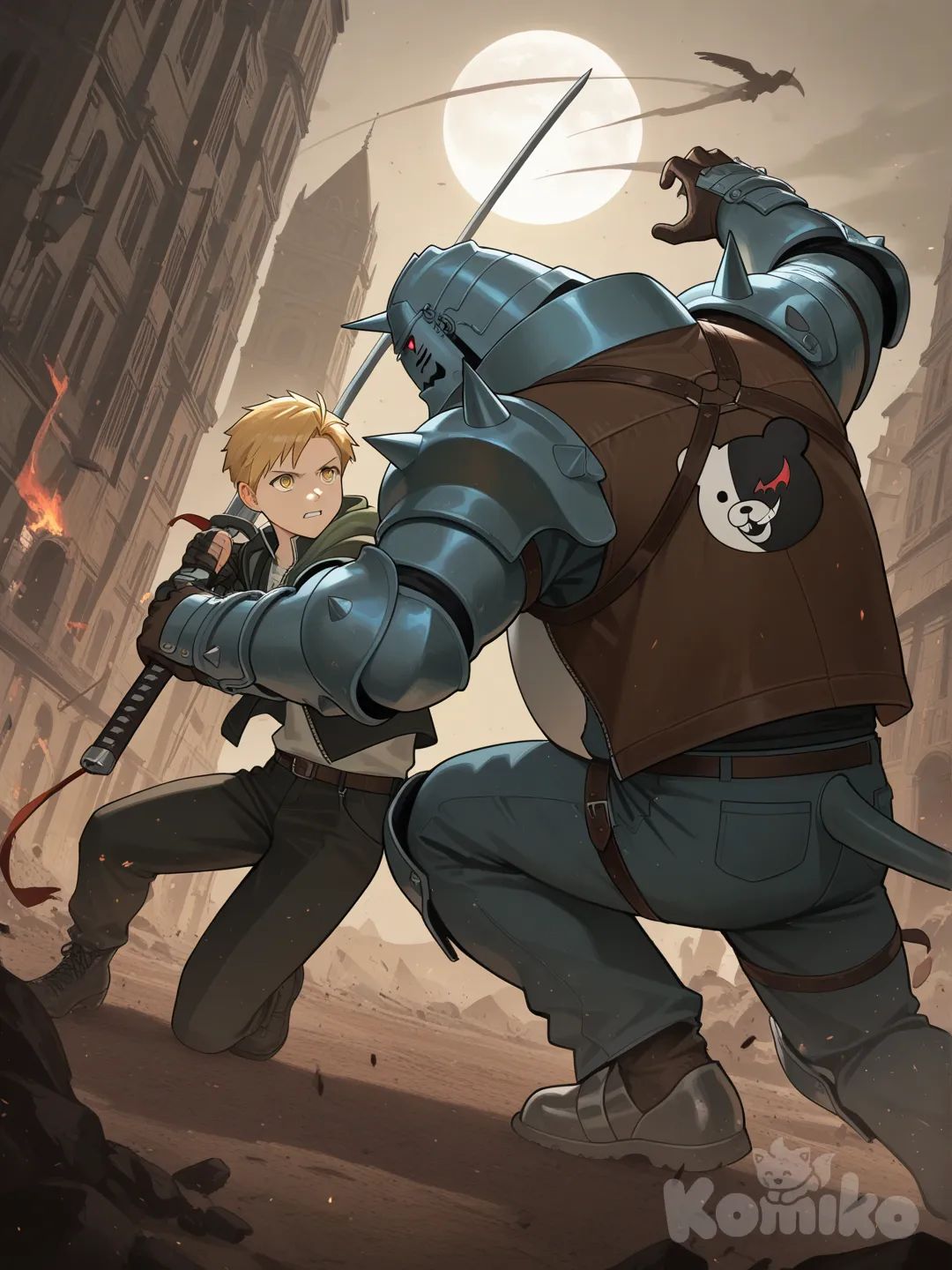@Monokuma, @Alphonse_Elric，在战斗